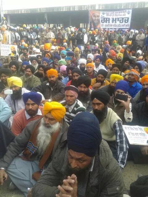 ਸਿੱਖ ਰਾਜਸੀ ਕੈਦੀਆਂ ਦੀ ਰਿਹਾਈ ਲਈ ਦਮਦਮਾ ਸਾਹਿਬ 'ਚ ਹੋਏ ਰੋਸ ਮੁਜ਼ਾਹਰੇ ਦੀ ਝਲਕੀ