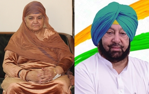 1984 ਸਿੱਖ ਕਤਲੇਆਮ ਦੀ ਪੀੜਤ ਬੀਬੀ ਜਗਦੀਸ਼ ਕੌਰ, ਪੰਜਾਬ ਕਾਂਗਰਸ ਦੇ ਪ੍ਰਧਾਨ ਕੈਪਟਨ ਅਮਰਿੰਦਰ ਸਿੰਘ (ਫਾਈਲ ਫੋਟੋ)