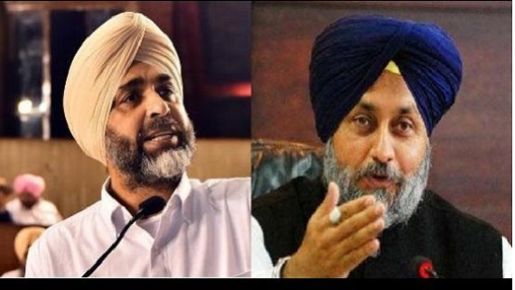 ਮਨਪ੍ਰੀਤ ਬਾਦਲ(ਖੱਬੇ), ਸੁਖਬੀਰ ਬਾਦਲ(ਸੱੱਜੇ)