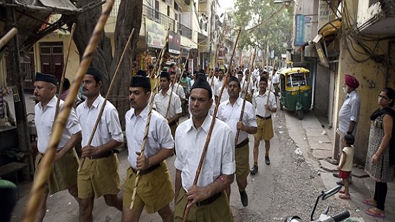 ਰਾਸ਼ਟਰੀ ਸਵੈਮ ਸੇਵਕ ਸੰਘ (ਆਰ.ਐਸ.ਐਸ.) ਦੇ ਮੈਂਬਰ (ਫਾਈਲ ਫੋਟੋ)