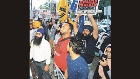1984 ਸਿੱਖ ਕਤਲੇਆਮ ਦੇ ਦੋਸ਼ੀਆਂ ਨੂੰ ਬਚਾਉਣ ਵਾਲੇ ਰਾਹੁਲ ਗਾਂਧੀ ਖਿਲਾਫ ਅਮਰੀਕਾ 'ਚ ਸਿੱਖਾਂ ਵਲੋਂ ਪ੍ਰਦਰਸ਼ਨ