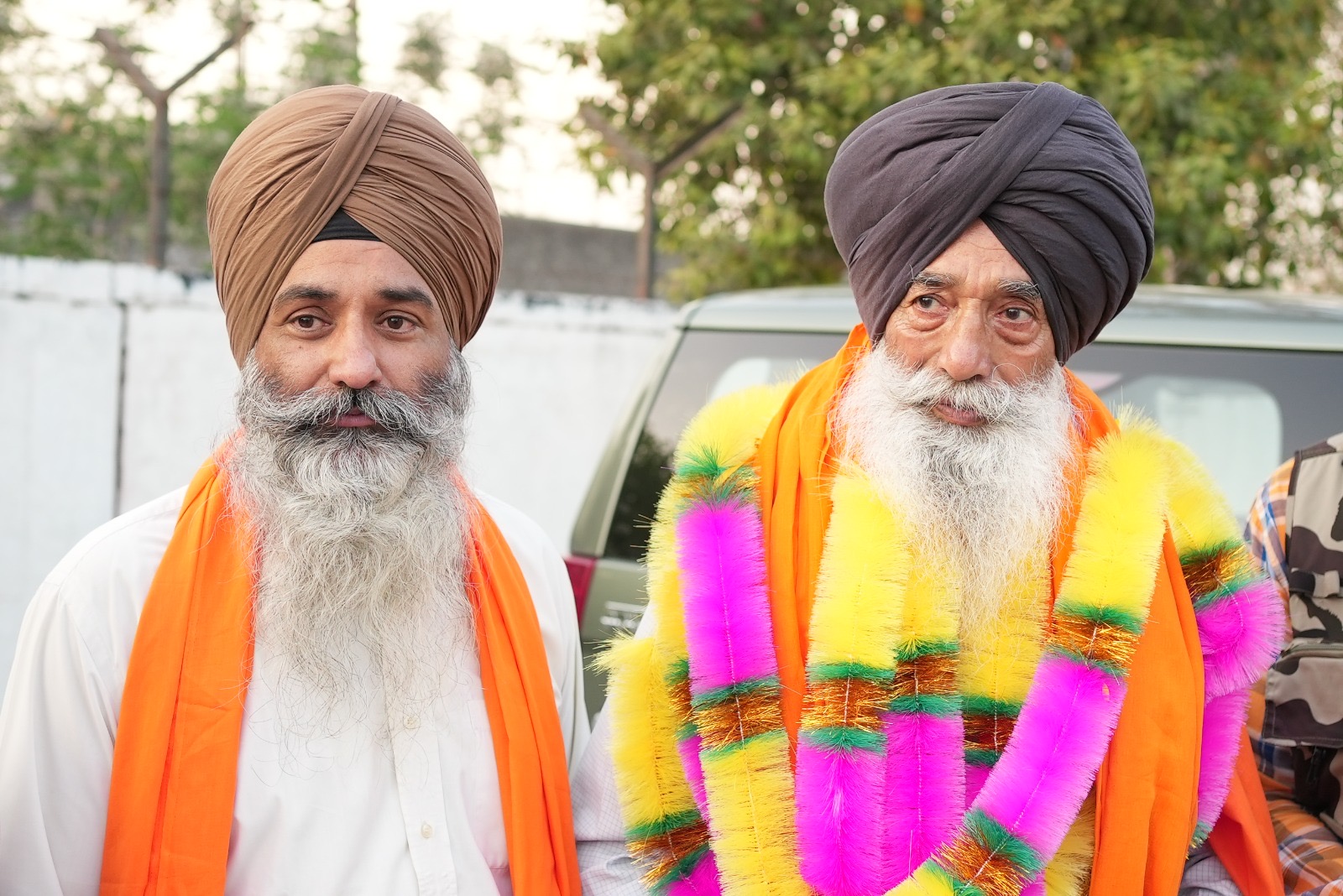 Bhai Narien Singh (R) with Advocate Jaspal Singh Manjhpur